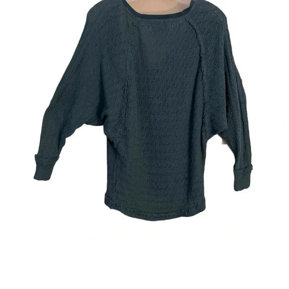 Anthropologie We the Free Theon Hacci Thermal Pullover Shirt Slouchy Size S - Picture 3 of 10